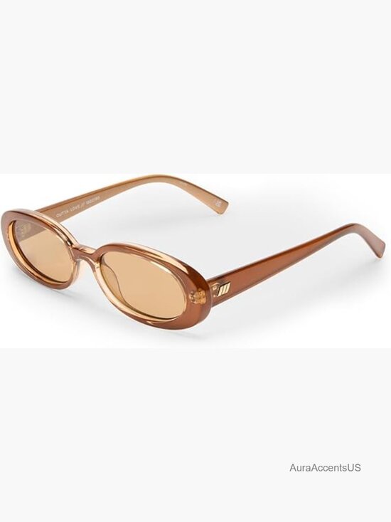 Accessories - Retro 90s Narrow Oval Sunglasses for Men and Women